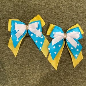 Horse show hair bows! Sold as a pair. Handmade.